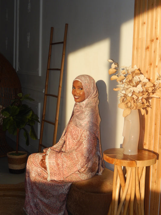 Rose Petal Pashmina Abayah