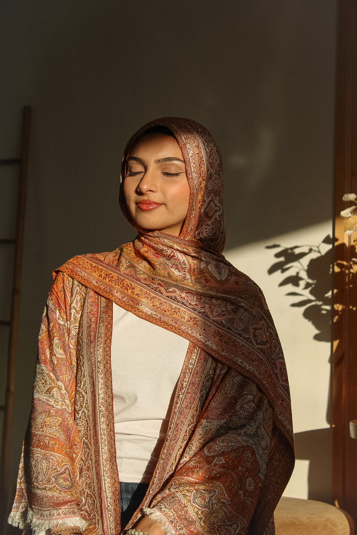 Saffron Glow Pashmina Abayah