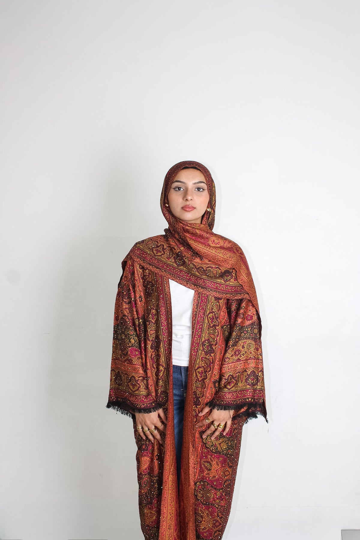 Rust Royale Pashmina Abayah